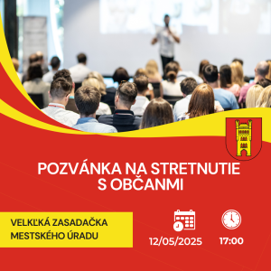 Pozvánka na stretnutie s občanmi
