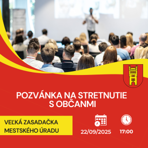 Pozvánka na stretnutie s občanmi