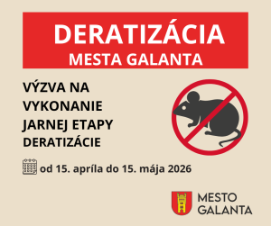 Deratizácia mesta Galanta