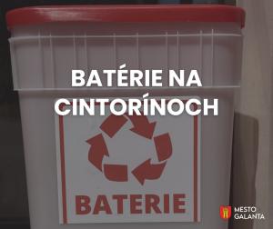 Batérie na cintorínoch