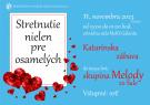 Plagát v slovenčine - pozvánka na Stretnutie nielen pre osamelých - Katarínska zábava