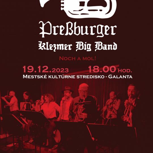 Plagát - pozvánka na koncert Preßburger Klezmer Band