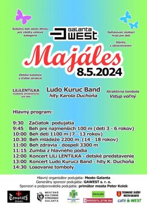 Plagát s pozvánkou na Majáles 2024 na sídlisku West